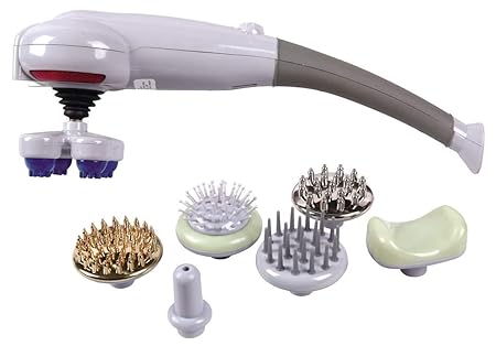 Stepless Speed 7 Head Massage Stick | Handheld Magic Massager for Relaxation, Pain Relief, Full Body, Neck, Back, Shoulders & Stress Relief (Multicolour)