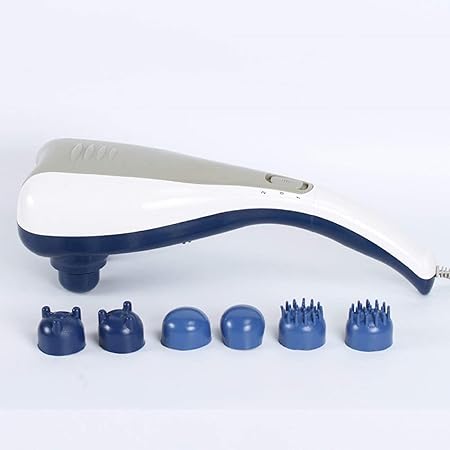2 Speed Powerful Electric Double Head Hammer Pro Body Massager For Pain Relief/Acupressure Dual Hand Dolphin Double Point Body Massager, Multi Colour