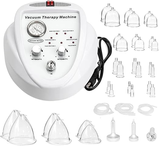 Vacuum Therapy Massage, Cupping-Therapy Sets, Body Shape Massage M achine with 24 Cups and 3 Pumps