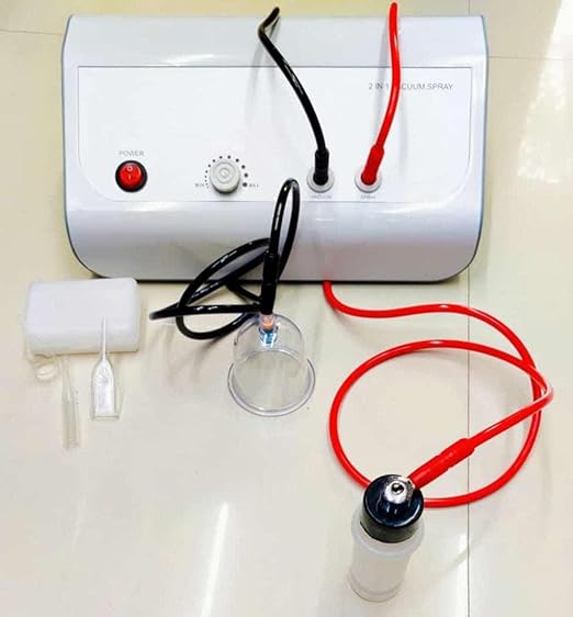 Electric Vacuum Cupping Therapy Machine 2in1 Diamond Microdermabrasion Machine Vacuum Blackhead Removal & Spray Suction Facial Treatment Device