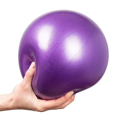 BHAGVAT Mini Exercise Ball 9inch/23cm Small Yoga Ball Soft Pilate Ball Home Training Abdominal Workouts, Anti Burst and Slip, with Inflatable Straw for Therapy, Barre, Core Trainings(Multicolor)