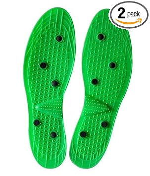 Acupressure Magnetic and Acupressure Shoe Sole | Height Increase Device for Men and Women (Malticolour)