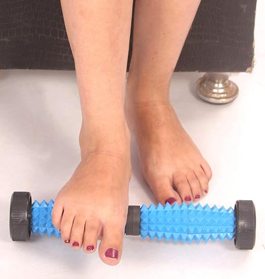 FOOT MASSAGE ROLLER PLASTIC WITH MAGNET FOR PAIN RELIEF AND BLOOD CIRCULATION
