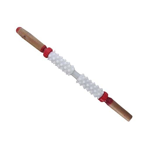 Acupressure Anand Roller-I Soft Pointed Plastic With Strong Wooden Handle