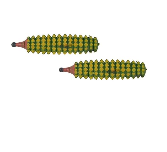 R A Products rap2 Wooden Acupressure Karela Hand and Foot Roller Massager (Multicolor, Pack of 2)