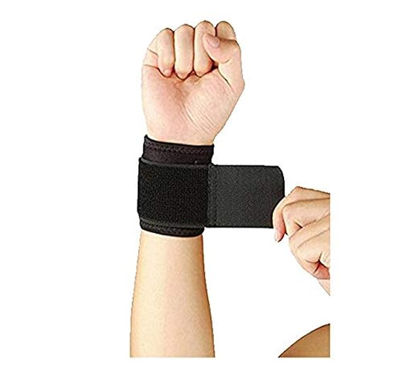 JUST RIDER Pressurized Wrist Band Support Braces For men & Women For Sports, Gym, Tennis Badminton Golf Wraps, Cross Fit