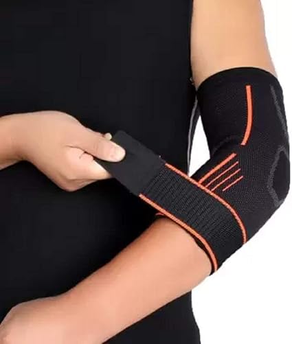 Elbow Support/Elbow Guard/Elbow Protection With Strap (Multicolor) Elbow Support (Multicolor)