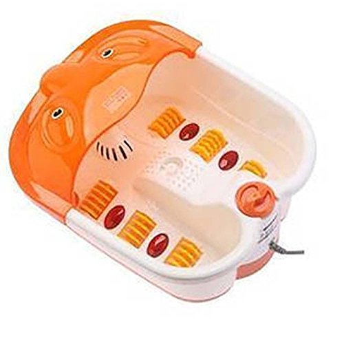 Inditradition Electric Foot Spa Pedicure Massager | Heated Bath, Massage Rollers, Vibration, Bubbles (White)
