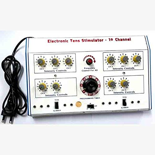 ACS TENS 10 Channel Manual Timmer Machine Electrotherapy Combo for All Pain Relief Device Physiotherapy Equipment