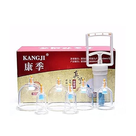Vacuum Cupping Therapy Set - Chinese Traditional Healthy Body Cupping for Cellulite Massage (SET OF 6)